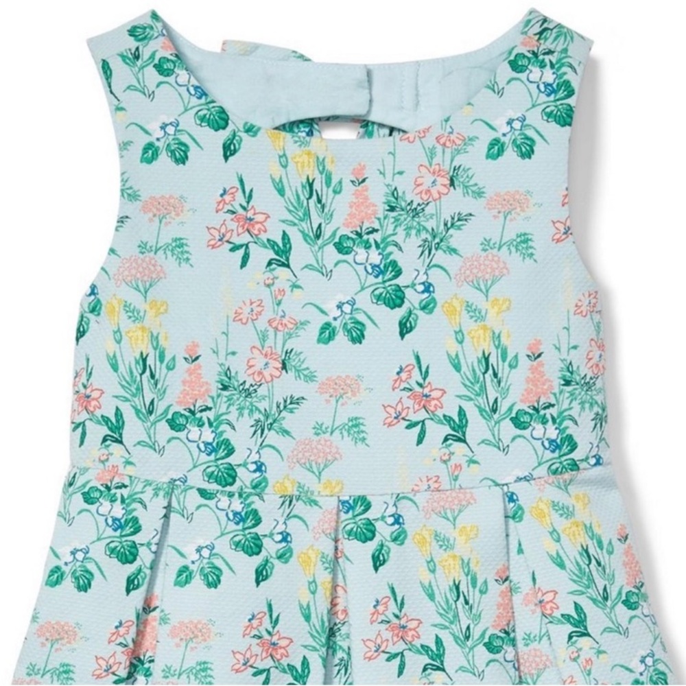 JANIE & JACK Cotton Ditsy Floral Easter Dress size 7 - Picture 4 of 10